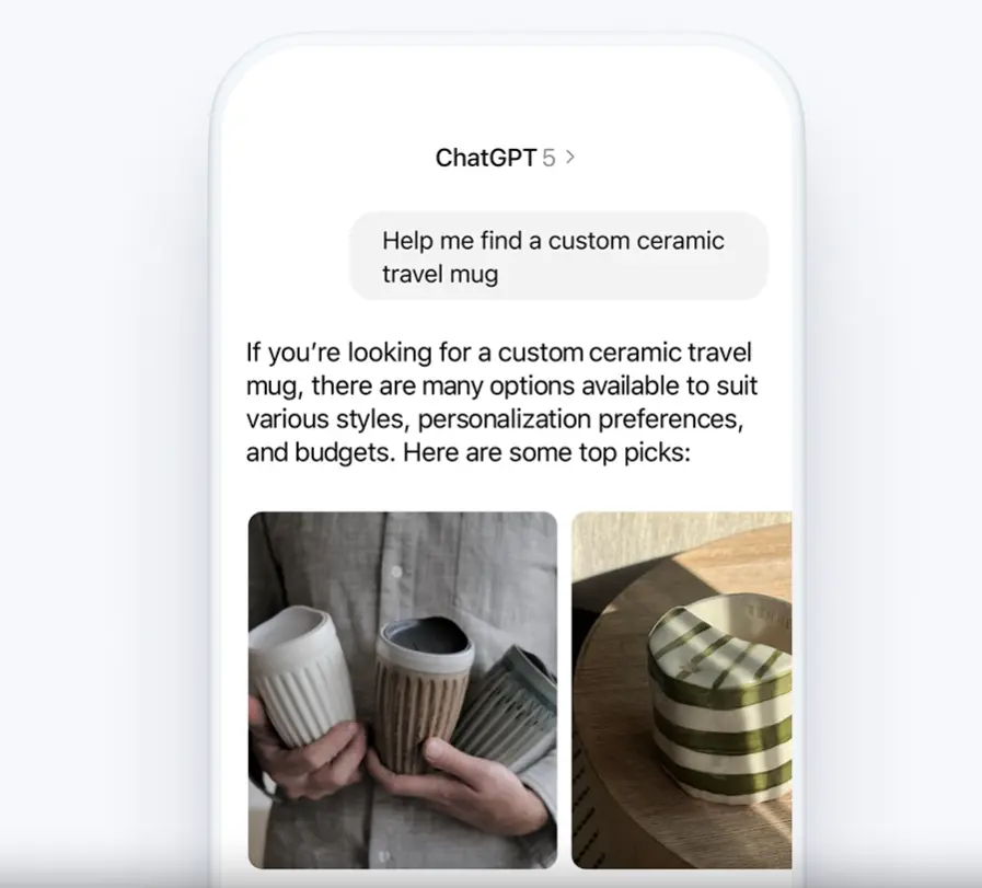 ChatGPTのInstant Checkout利用イメージ