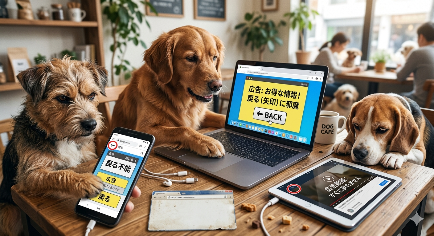 Google新スパムポリシーで要注意、戻るボタン妨害のチェック方法アイキャッチ画像