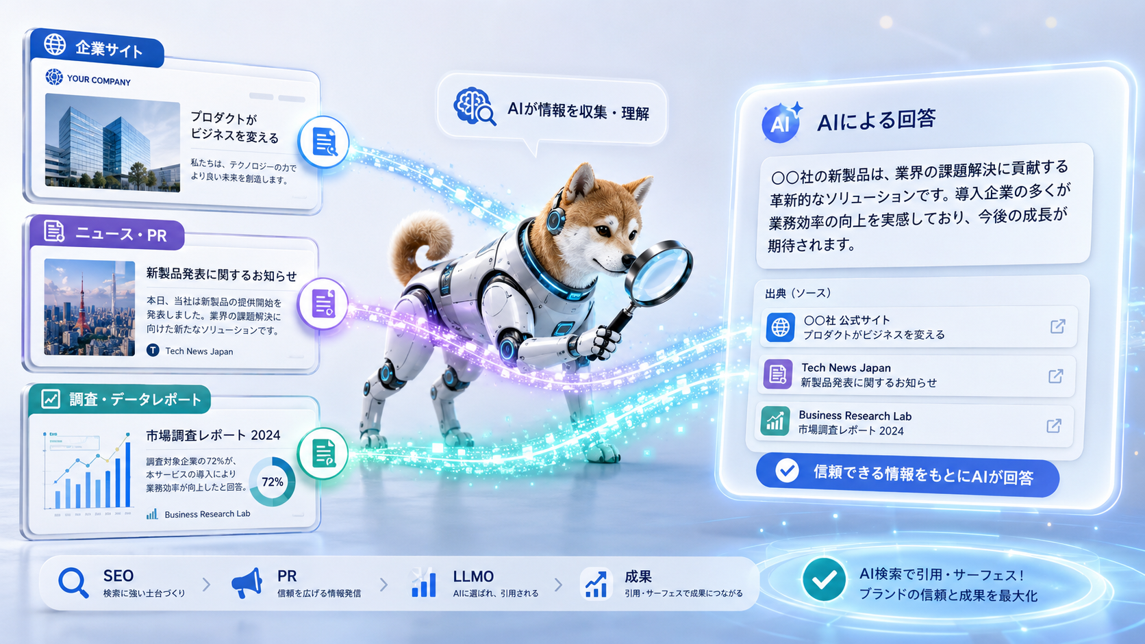 AI検索時代に必要な「引用設計（SEO×PR×LLMO）」を解説アイキャッチ画像